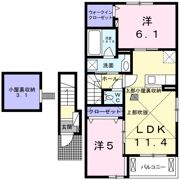 フォルシアⅠの間取り画像