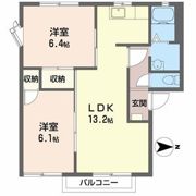 フレグランス北平野の間取り画像
