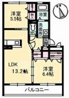 サンライズスクエアAの間取り画像