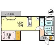 Wit Nine（ｳｨｯﾄ ﾅｲﾝ）の間取り画像