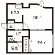 プランドール西町の間取り画像