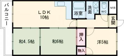 グリーンフィールド平城山の間取り画像