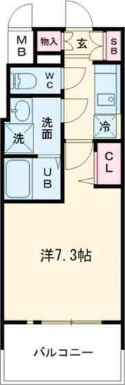 プレサンスKOBEアモーレの間取り画像
