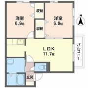 パラッツオ香寺の間取り画像