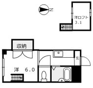 アサミハイツの間取り画像