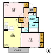 フォーゲルテラス リラ Ⅵの間取り画像