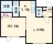 CONAN相生の間取り画像