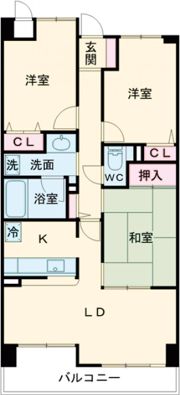 ライオンズマンション富雄の間取り画像