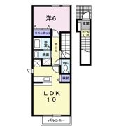 ホークフェザー12の間取り画像