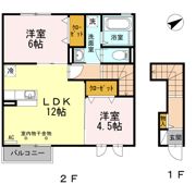 ハイツ ルピナスの間取り画像