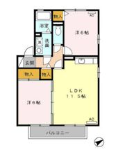フォレスト蟹子の間取り画像