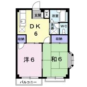 エルディム西Aの間取り画像