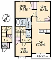 シャーメゾン小泉 B棟の間取り画像