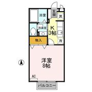 ル クレール ブラン ABの間取り画像