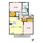 リビングタウン那須塩原 Dの間取り画像