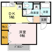 ファンテール Bの間取り画像