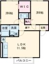 アンジェリーク Aの間取り画像