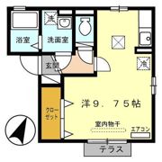 セジュール パッシーモの間取り画像