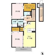 ルミエール三松 A棟の間取り画像