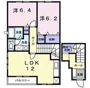 リバーサイド本山 Dの間取り画像