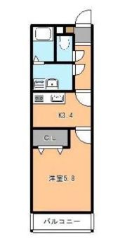 プルメリア周船寺駅前の間取り画像