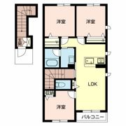 カーサグラス シュデステAの間取り画像