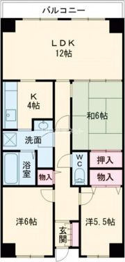 PHOENIX COURT 交野Ⅱの間取り画像