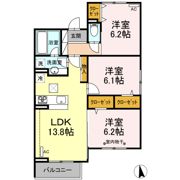 インパクト／ディープ ディープの間取り画像