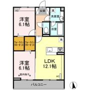 インパクト／ディープ ディープの間取り画像