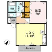 ベルジュ並柳 Cの間取り画像