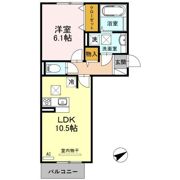 メゾンヴィラ栗東の間取り画像