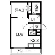 コムズ大谷地の間取り画像