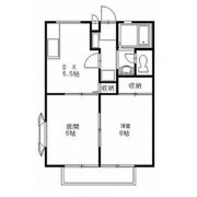 ひまわり B (ペット可)の間取り画像