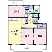 ハーモニー江津Bの間取り画像