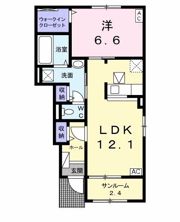 サンビレッジ ハナゾノⅡの間取り画像