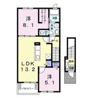 ルーベル太田Cの間取り画像