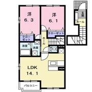 フローラガーデンAの間取り画像