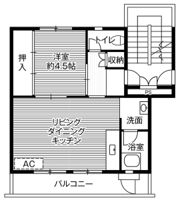 ビレッジハウス岩間2号棟の間取り画像