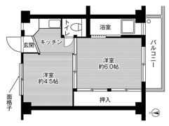 ビレッジハウス小矢部2号棟の間取り画像