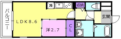 ブラウンシュガーレジデンスの間取り画像