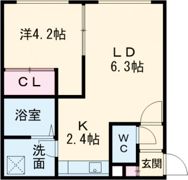 フルール恵庭の間取り画像