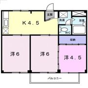 ハイツあさひの間取り画像