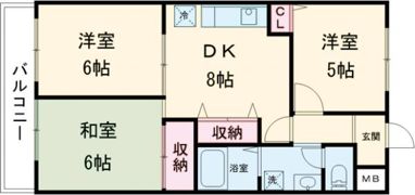 メモリー鳥栖の間取り画像