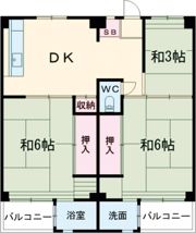ビレッジハウス寺尾1号棟の間取り画像
