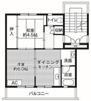 ビレッジハウス石鳥谷1号棟の間取り画像