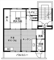 ビレッジハウス近見1号棟の間取り画像