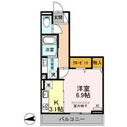 ハーヴェストWESTの間取り画像