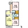 シャルマン高野台 Bの間取り画像