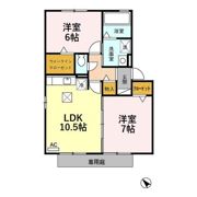 リヴィエール Aの間取り画像