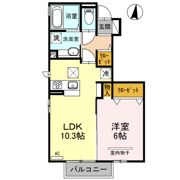 サウザン夢 A棟の間取り画像